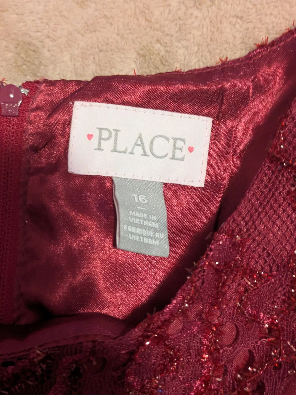 The Childrens Place sleeveless burgundy